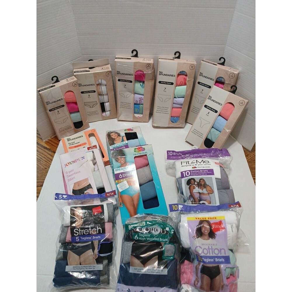 Assortment Of Brands, Styles, & Sizes- Womens Underwear/Panties XS-5X NEW "READ"